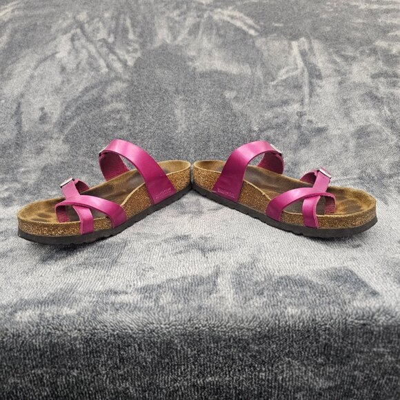 Birkenstock Mayari Sandals Womens 8 Magenta Haze Toe Loop Leather - Picture 13 of 15